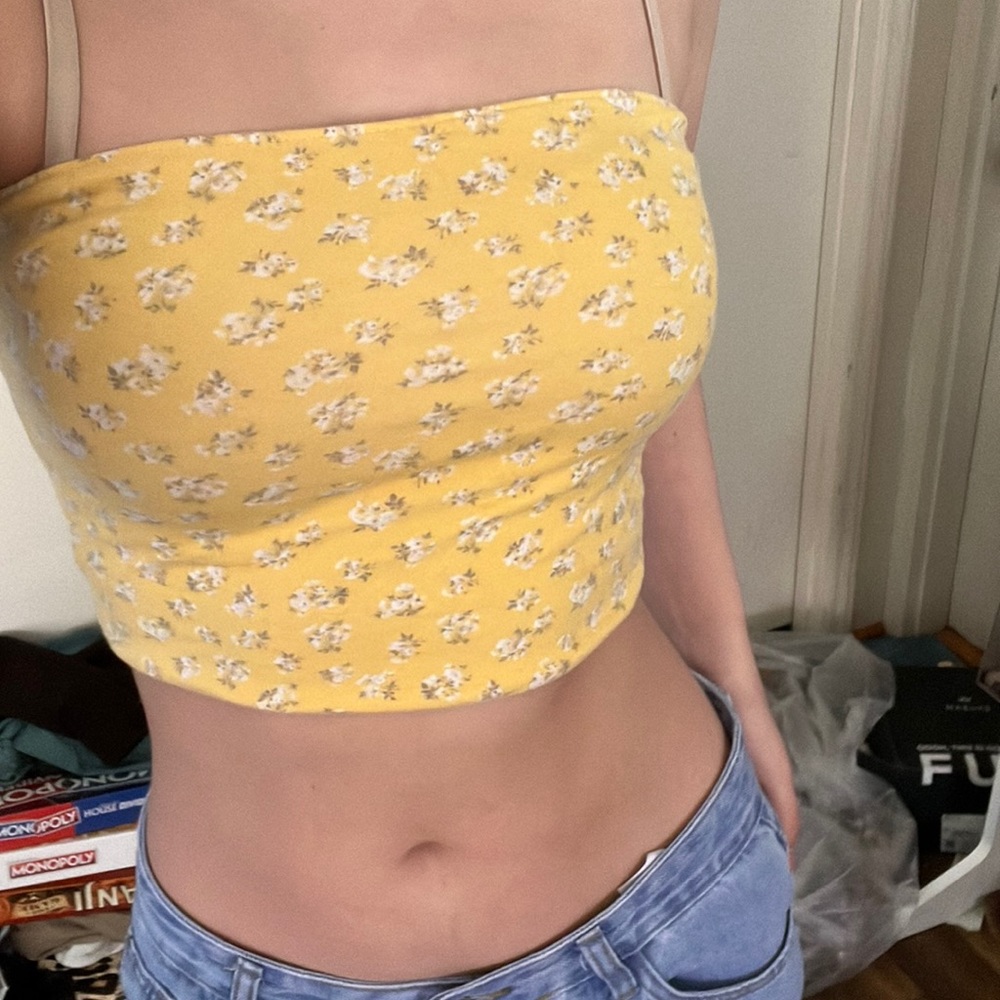 yellow tube top